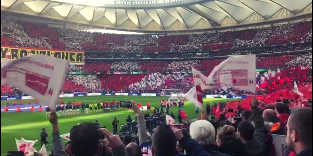L'hymne de l'Atlético de Madrid dans le bouillant Wanda Metropolitano
